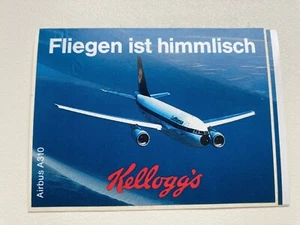 Rarität Aufkleber Kellogg´s Fliegen ist schön Airbus A310 - 80er Jahre - - Bild 1 von 1