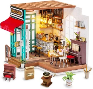 Kits de casa de muñecas de madera Rolife 3D hágalo usted mismo miniatura casa de muñecas juguetes decoración de Pascua regalos - Imagen 1 de 12