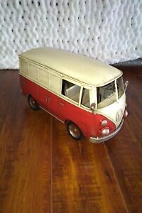 Tin Antique 1960's VW Bus Hippie Van