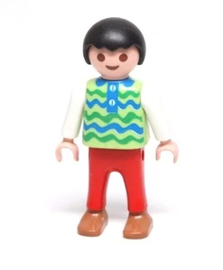 Playmobil Figure Dollhouse School Boy Child w/ RicRac Shirt 3931 4015 - Picture 1 of 1