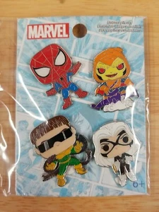 Funko Pop! Pin Set of 4 Spider-Man Animated Target Exclusive Enamel Pins  - Picture 1 of 6