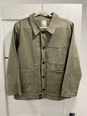 Visvim Benny Crash Khaki Colour Patchwork Distressed Japan Light Jacket M mens - Image 1 of 4
