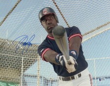 DENNIS HAYSBERT SIGNED 11X14 PHOTO MAJOR LEAGUE AUTOGRAPH BECKETT WITNESS 1