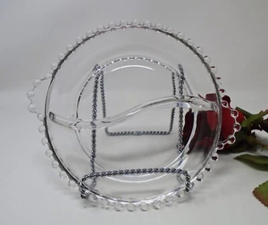 Imperial Candlewick Crystal Elegant Glassware Divided Relish Dish 6 1/2 in. - Picture 1 of 1