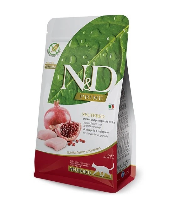 FARMINA N&D Prime Chicken & Pomegranate Cat Nautered 10 kg