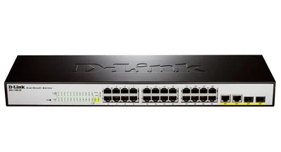 D-Link 24-Port 10/100Mbps   2 Gigabit SFT Ethernet LAN Metal Switch DES-1100-26 - Image 1 of 2