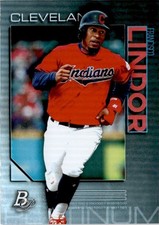 2020 Bowman Platinum [BB22] #26 Francisco Lindor - Cleveland Indians