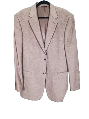 T. Harris London Mens Jacket 100% CAMEL HAIR, Beige, Unique Warm, Cozy 31"Lx22"w - Image 1 of 4