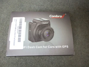 Cámara de tablero WiFi Conbro para autos con GPS - Imagen 1 de 6