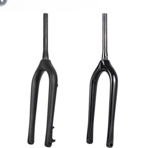 26*5.0 Inch Carbon Fiber Snow Bike Fat Front Fork Thru Axle 150*15mm Hard Fork 