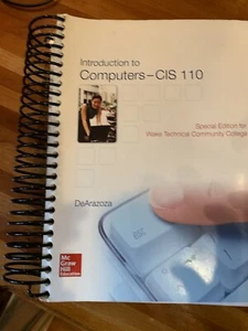 Introduction To Computers Cis 110  Special Edition For Wake TechnIcal Community - Picture 1 of 3