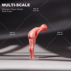 1/87 Scene Props Bend Down Girl Miniatures Figures Model For Cars Vehicles Toys - Picture 1 of 5