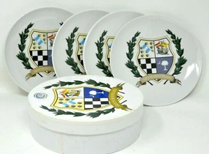 Hilton Head Island SC Set of 4 Salad Plates in Box CIB Coastal Crests  - Picture 1 of 5