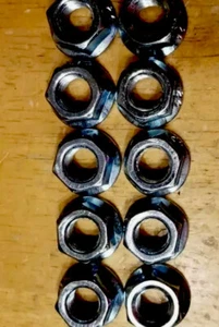 10 tuercas de eje de buje de bicicleta BMX de acero de 3/8" - plateadas - eje de buje de freno de montaña 24ªd fijación - Imagen 1 de 1