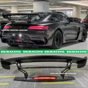 Carbon Fiber GT Wing Rear Trunk Spoiler Wing Fit For Mercedes Benz GT/GTS 2016+ - Picture 1 of 24