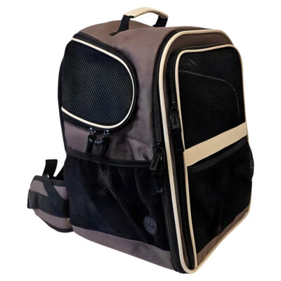 Nobby Rucksack Extend braun für Hunde, 32x38x41cm, mit Kotbeutelspender - Bild 1 von 4