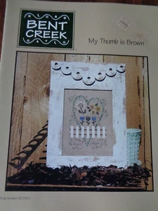 BENT CREEK KREUZSTICHMUSTER MEIN DAUMEN IST BRAUN #BC1061 - Bild 1 von 2