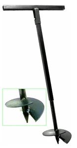 Hand Erdbohrer 230 mm Erdlochbohrer erdlochausheber Lochspaten Pflanzbohrer - Bild 1 von 8
