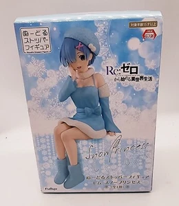 Re:Zero Rem Snow Princess Noodle Stopper FuRyu Figure NEW *US SELLER* - Picture 1 of 11