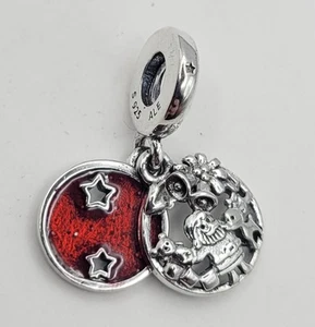 925 ALE Sterling Silber Weihnachtsmann & Rentier Charm Anhänger für Armband oder Halskette - Bild 1 von 1