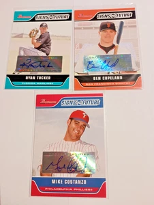 2006 Bowman Baseball "Signs of the Future" Auto Lot of 6 - Picture 1 of 4