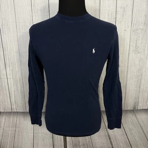 Polo Ralph Lauren Herren Medium Navy Blau Langarm Rundhals Thermohemd - Bild 1 von 6