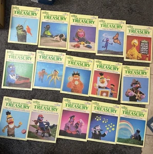 The Sesame Street Treasury Books Complete Series Vtg 1983 Full 1-15 Volume Set - Picture 1 of 10