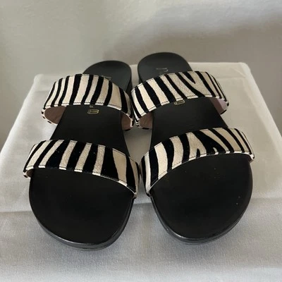 Slip On Flats Striped Straps Women Size 7.5 (EU Size 38) Pretty Ballerinas  - Image 1 of 4