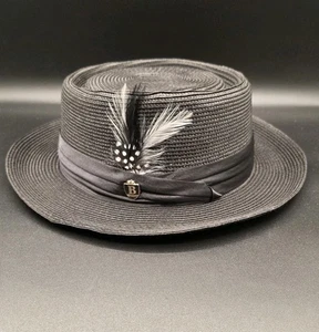 Bruno Capelo Men's Straw Hat 'Gambler' Sz L - Picture 1 of 7
