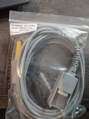 5 Pin L5r200 Normal Digital Spo2 Probe Extension Cable P/n 230900001 - Image 1 of 4