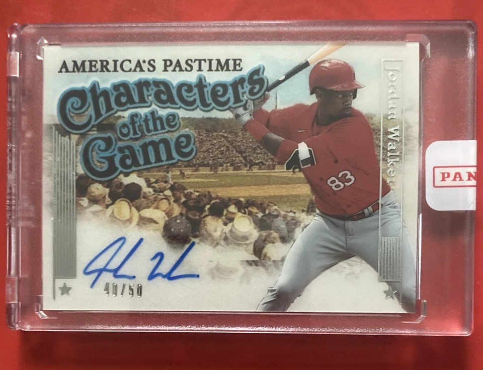 Jordan Walker 2023 Panini America's Pastime Characters of the Game Auto #40/50 - Image 1 of 2