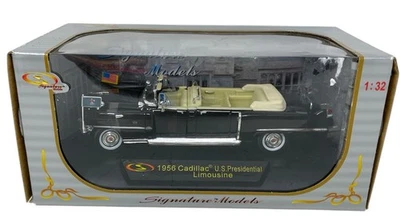 MODELOS DE FIRMA 1956 CADILLAC LIMUSINA PRESIDENCIAL DE ESTADOS UNIDOS RÉPLICA DIECAST 1:32  Foto 1 de 4