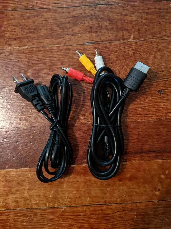 New Power Supply & AV Cable/TV Hookups For Sega Dreamcast - Image 1 of 1