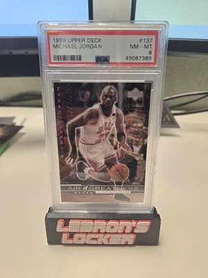 1999-00 Upper Deck - Air of Greatness Michael Jordan #137 PSA 8 - Chicago Bulls - Image 1 of 2