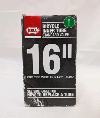 BELL 16" UNIVERSAL BICYCLE INNER TUBE Standard Schrader Valve x1.75-2.25" NEW - Image 1 of 4