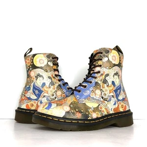 Dr Martens 1460 Eastern Art Studded Lace Up Ankle Boots Women’s 6 Shoes - Picture 1 of 8