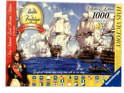 Ravensburger 1000pc The Battle of Trafalgar Collector's Ed. Rare jigsaw puzzle - Image 1 of 2