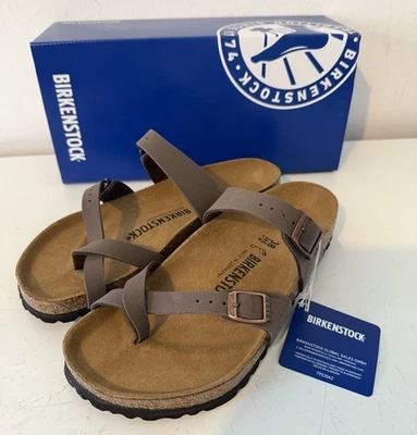 Birkenstock Mayari Birko-Flor Nubuk Sandale - Mocca - Gr. 38 39 & 41 Regular Fit