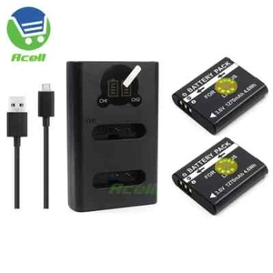 Cargador USB o DB-110 Reemplazar Batería para Cámara RICOH GRIII GR IIIx HDF G900 II - Imagen 1 de 11