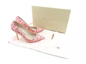 Sophia Webster 'Lola' Dreamy Flamingo Print Satin ~ UK 4 / EU 37 / US 7 - Picture 1 of 12