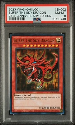 YuGiOh Slifer the Sky Dragon LC01-EN002 Legendary Collection PSA 8 - Image 1 of 2