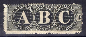 US Revenue Medicine Stamps RS58b F sound, RC & CS Clark ZAYIX 0924MAR162 - Picture 1 of 3