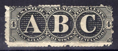 US Revenue Medicine Stamps RS58b F sound, RC & CS Clark ZAYIX 0924MAR162 - Image 1 of 3