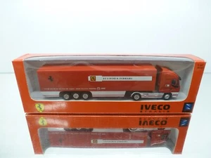 NEWRAY IVECO STRALIS TRUCK + TRAILER SCUDERIA FERRARI - RED 1:87 - GOOD IN BOX - Imagen 1 de 5