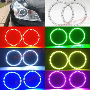 RGB halo ring for Infiniti G35 G37 Sedan 07-09 headlight bluetooth DRL LED lamp - Picture 1 of 12