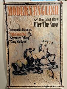 P3 Modern English After The Snow PROMO POSTER 1983 30 x 20 I Melt With You Sire