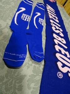 lot écharpe=ALLEZ LES BLEUS=+chaussettes bleues sport collector - Imagen 1 de 24