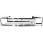For Chevy S10 Grille 1991-1993 All Chrome Plastic Shell & Insert GM1200491