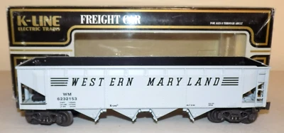 K-Line Trains Western Maryland Classic Die Cast Hopper Item K623-2153 Boxed - Image 1 of 4