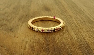 NEW RING ROUND STYLE EXCLUSIVE FASHION ANTI ALLERGIC GOLD PLATED COLOR - Picture 1 of 3